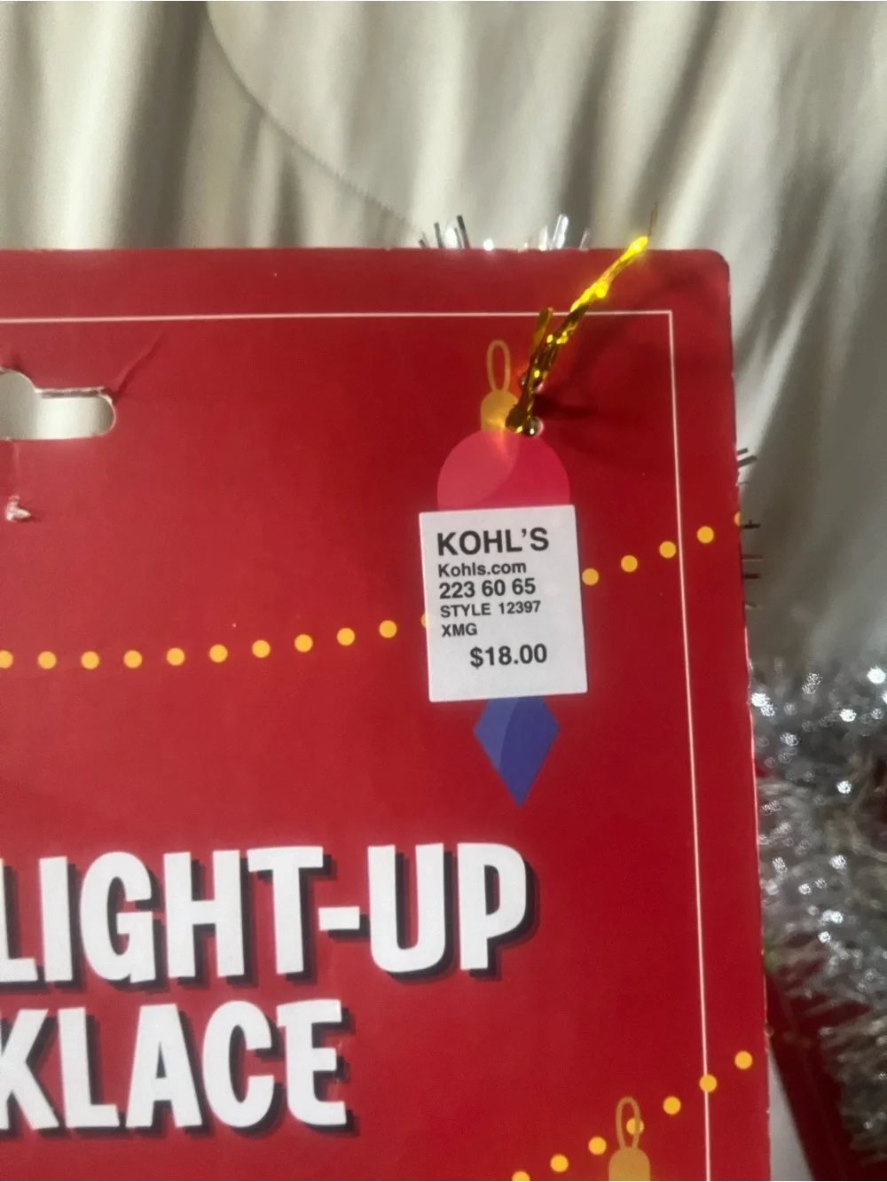 Christmas Tinsel Light-Up Necklace Bundle